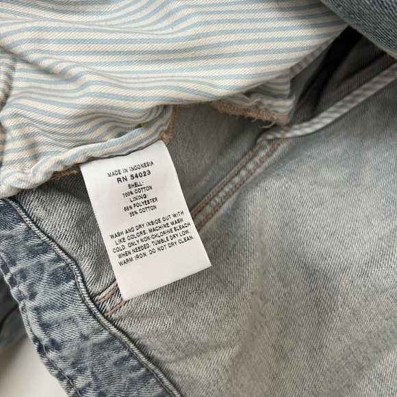 Gap Denim Moto Jacket Size Medium - Picture 3 of 5